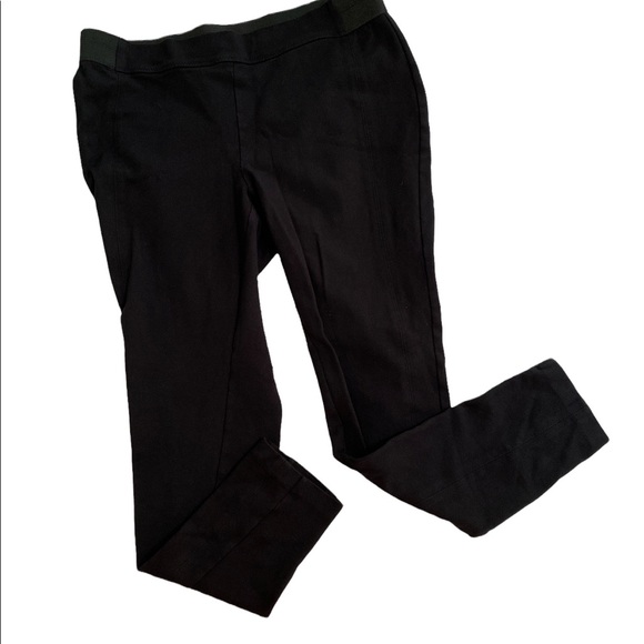 Talbots Black Elastic Waist Pull On Leggings - Size 1X - Picture 3 of 5